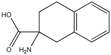 2-氨基四氢萘-2-羧酸结构式