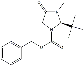 (R)-1-Z-2-叔丁基-3-甲基-4-咪唑烷酮结构式