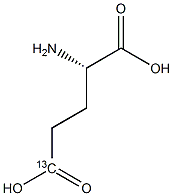 L-谷氨酸-5-13C结构式
