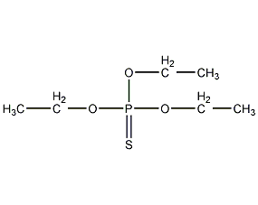 O,O,O-三乙基硫代磷酸酯结构式