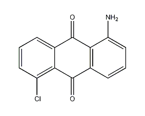 1-氨基-5-氯蒽醌结构式