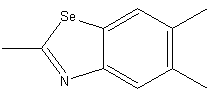2,5,6-三甲基苯并硒唑结构式