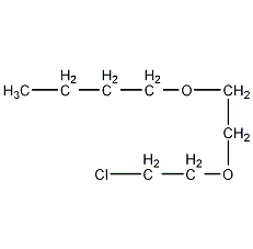 1-[2-(2-氯乙氧基)乙氧基]丁烷结构式
