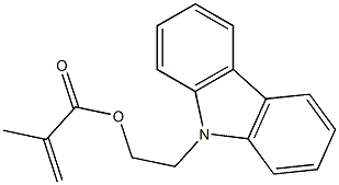 9H-咔唑-9-乙基甲丙烯酰酸结构式