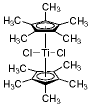 双(五甲基环戊烯)二氯化钛结构式