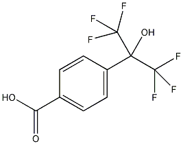4-(2-羟基六氟异丙基)苯甲酸结构式