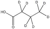 丁酸-d7结构式