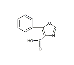 5-苯基-1,3-噁唑-4-甲酸结构式