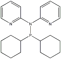 二(2-吡啶基)(二环己基膦基)胺结构式