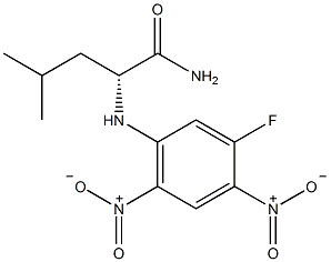 N<sup>α</sup>-(5-氟-2,4-硝基苯)-D-异己氨酸酰胺结构式