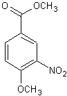 4-甲氧基-3-硝基苯甲酸甲酯结构式