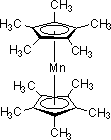 双(五甲基环戊烯)锰结构式