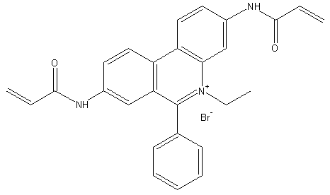 溴化乙锭-N,N'-双乙酰胺结构式
