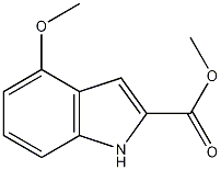 4-甲氧基-2-吲哚羧酸甲酯结构式