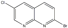 6-溴-2-氯-1,8-萘啶结构式