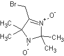 4-溴甲基-2,2,5,5-四甲基-3-咪唑啉-3-氧化物-1-氧结构式