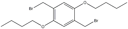 2,5-双(溴甲基)-1,4-双(丁氧基)苯结构式
