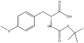 丁氧羰基-D-酪氨酸(甲基)-OH结构式