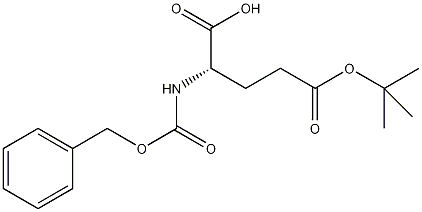 N-苄氧羰基-L-谷氨酸γ-叔丁酯结构式