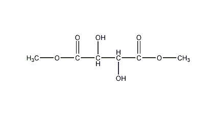 L-酒石酸二甲酯结构式