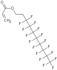 1H,1H,2H,2H-十七氟癸丙烯酸盐结构式