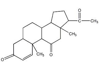 11-酮孕甾酮结构式