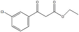(3-氯苯甲酰基)乙酸乙酯结构式