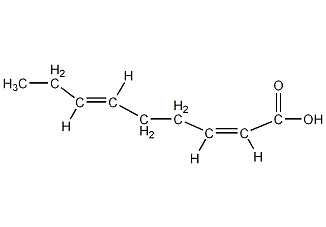 (2E,6Z)-2,6-壬二烯酸结构式