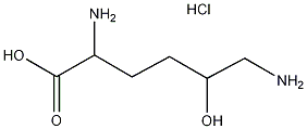 5-羟基-DL-赖氨酸盐酸盐结构式