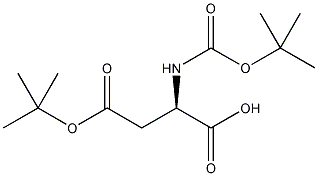 叔丁氧羰基-L-天冬氨酸-4-叔丁酯结构式