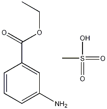 3-氨基苯甲酸乙酯甲基磺酸盐结构式