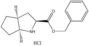 (S,S,S)-2-氮杂二环[3.3.0]辛烷-3-羧酸苄酯盐酸盐结构式