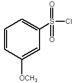 3-甲氧基苯磺酰氯结构式