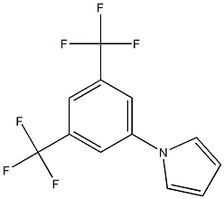 1-[3,5-双(三氟甲基)苯]吡咯结构式
