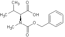 Z-N-甲基-L-缬氨酸结构式