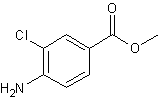 4-氨基-3-氯代苯甲酸甲酯结构式
