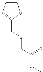 2-糠基硫代乙酸甲酯结构式