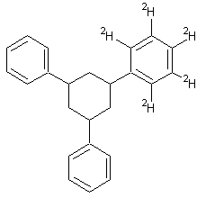1,3,5-三苯基环己烷结构式