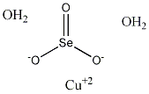 亚硒酸铜(II)二水结构式