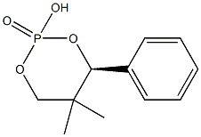 (S)-(+)-2-羟基-5,5-二甲基-4-苯基-1,3,2-二噁磷己环2-氧化物结构式