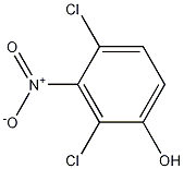 2,4-二氯-3-硝基酚结构式