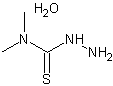 4,4-二甲基-3-氨基硫脲单水合物结构式