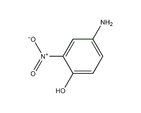 4-氨基-2-硝基苯酚结构式