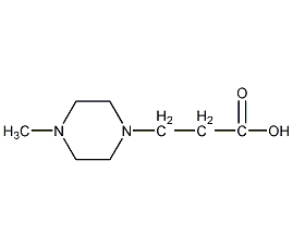 3-(4-苯基-哌嗪-1-基)-丙酸结构式