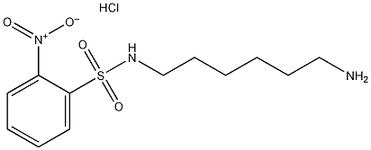 N-(6-氨基己基)-2-硝基苯磺酰胺盐酸盐结构式
