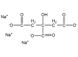 柠檬酸三钠结构式