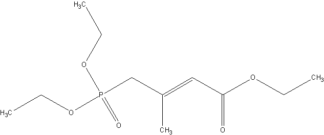 3-甲基-4-膦酰丁烯酸三乙酯结构式
