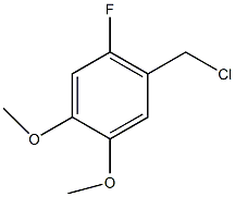 2-氟-4,5-二甲氧基苄基氯结构式