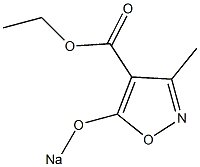 5-羟基-3-甲基-4-异噻唑羧酸乙酯钠盐水合物结构式