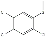 2,4,5-三氯苯甲硫醚结构式